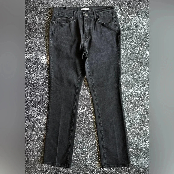 Levi’s 505 Straight Leg Black Jeans Sz 29x32 - Picture 1 of 4
